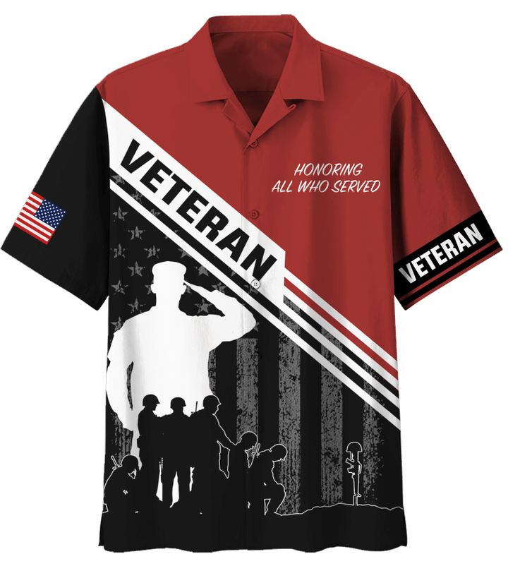 Veteran Shirt, Honoring All Who Served V3 Hawaiian Shirt