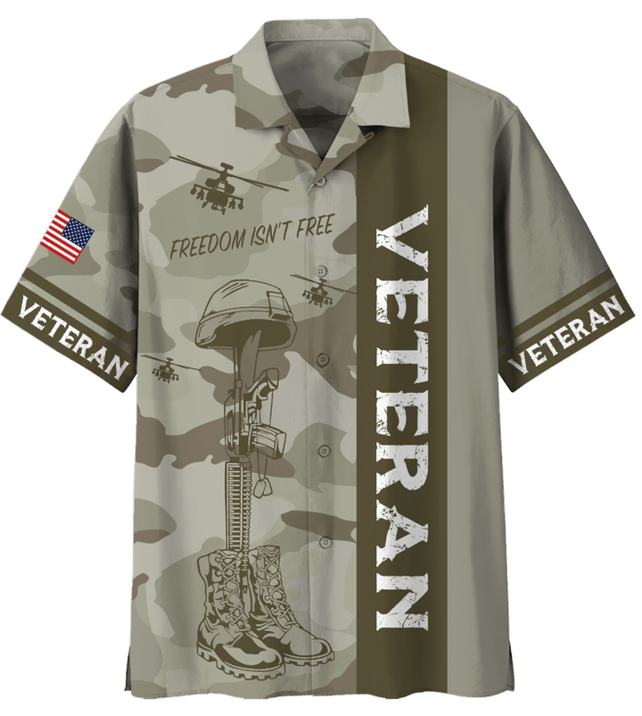Veteran Shirt, Freedom Isn't Free Hawaiian Shirt