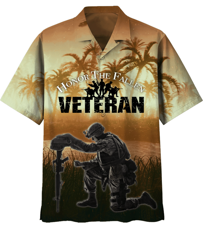 Veteran Shirt, Honor The Fallen Veteran Hawaiian Shirt