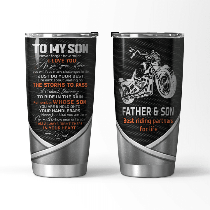 To My Son - Biker - 20oz Tumbler - 119T0721