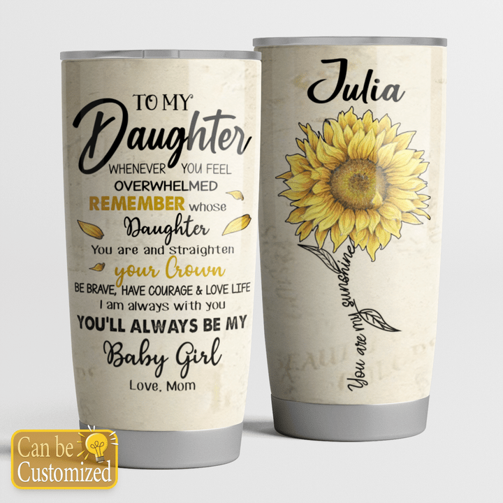 To My Daughter- Personalized Tumbler - 194T0621