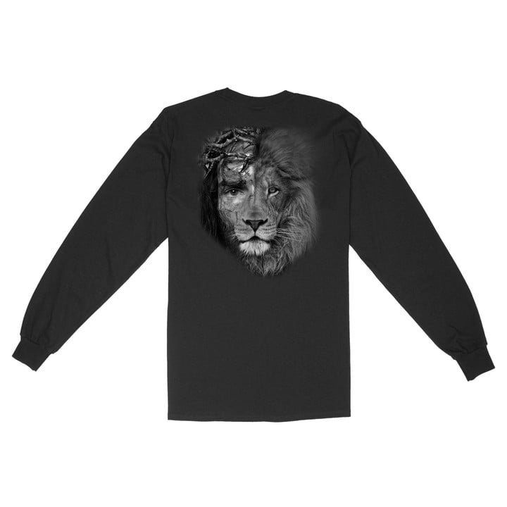 Christian Shirt, Gifts For Christian, The Lion Of Judah Unisex Long Sleeve - ATMTEE