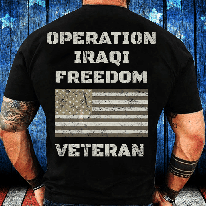 Operation Iraqi Freedom Shirt OIF Veteran T-Shirt - ATMTEE