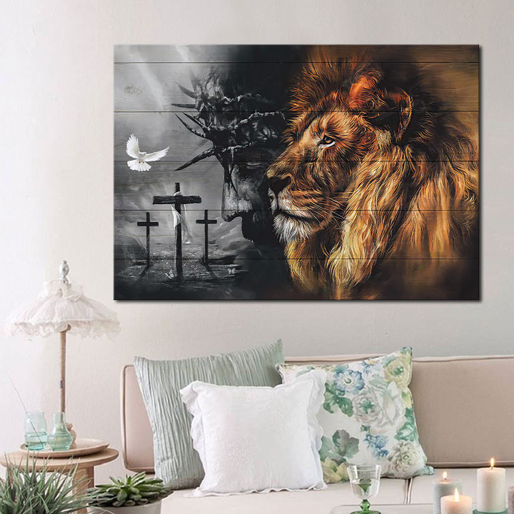 Lion Of Judah - Jesus - Landscape Canvas - Wall Art