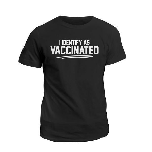 Veteran Shirt, Dad Shirt, Funny Shirt, I Identify As Vaccinated T-Shirt KM0906 - ATMTEE