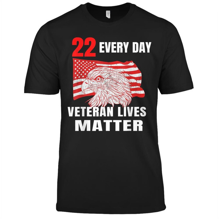 22 Every Day Veteran Lives Matter Veteran Suicide Awareness T-shirt, hoodie, sweatshirt