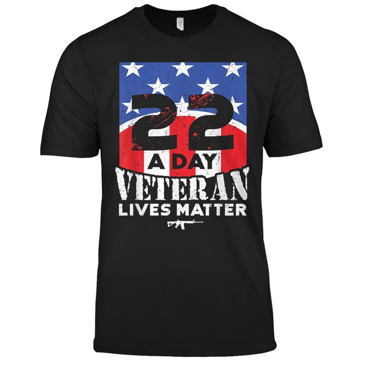 22 Day Veteran Lives Matter T-shirt Suicide Awareness T-shirt, hoodie, sweatshirt