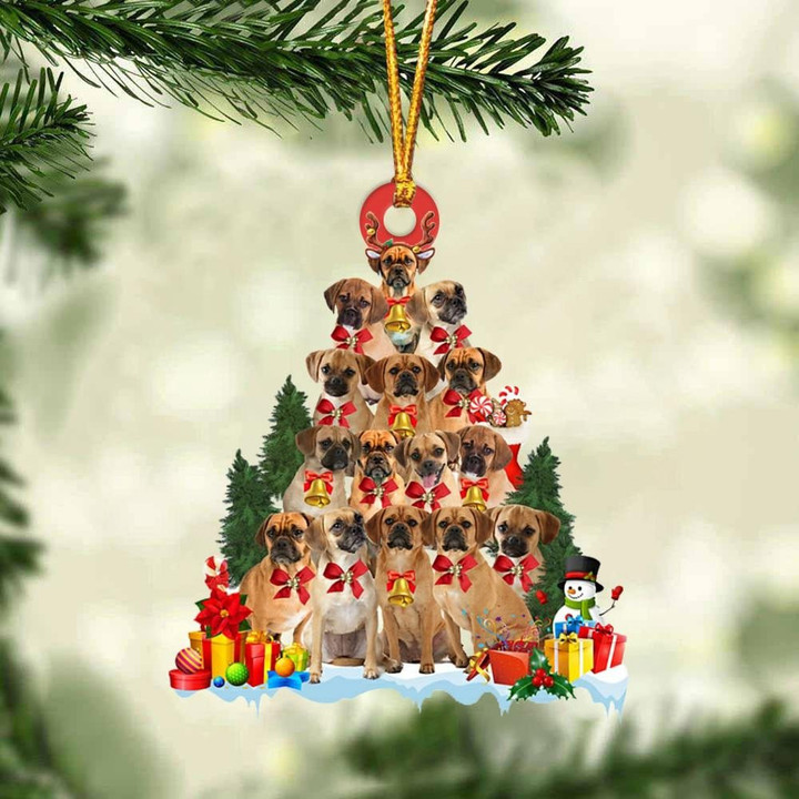 Puggle Dog   Christmas Tree Ornament Dog Gifts Acrylic Ornament Dog Gifts Acrylic Ornament