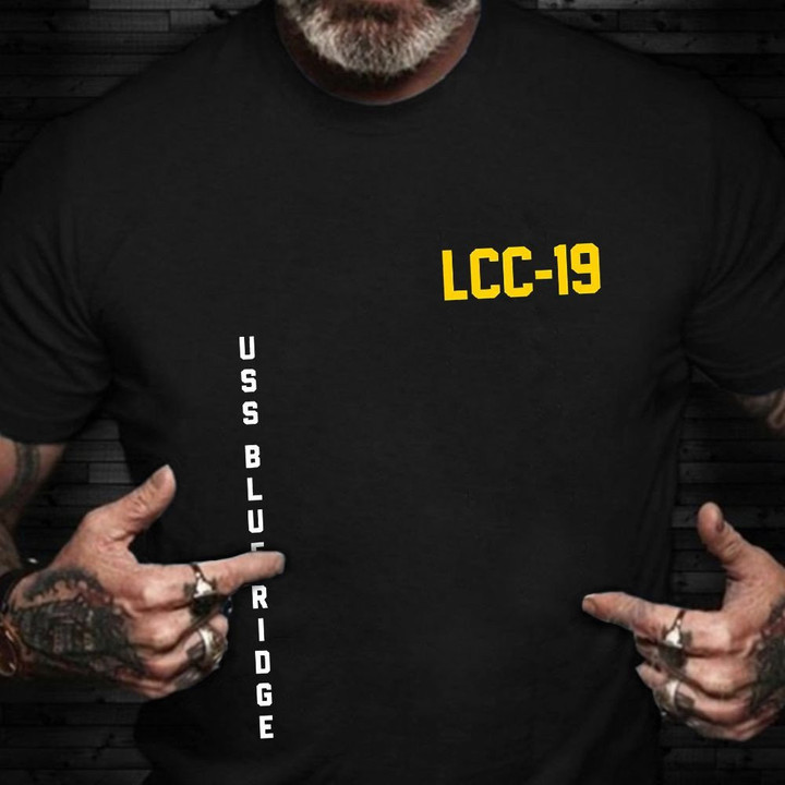 LCC-19 USS Blue Ridge Shirt US Navy T-Shirt Patriotic Gifts For Veterans
