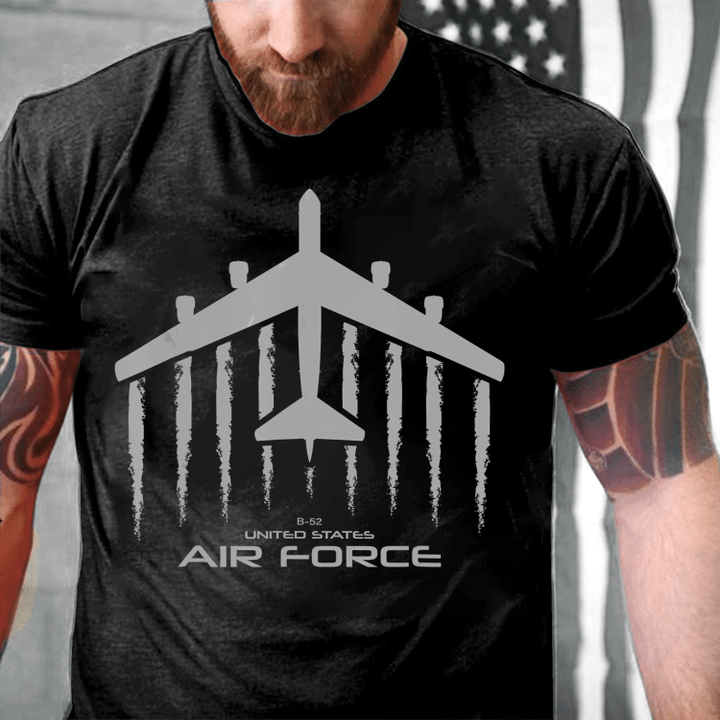 Air force B-52 Bomber Shirt American Flag Veteran T-Shirt - ATMTEE
