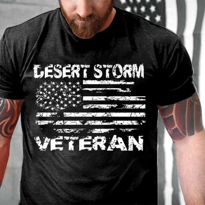 Veterans Shirt Desert Storm Combat Veteran T-Shirt - ATMTEE