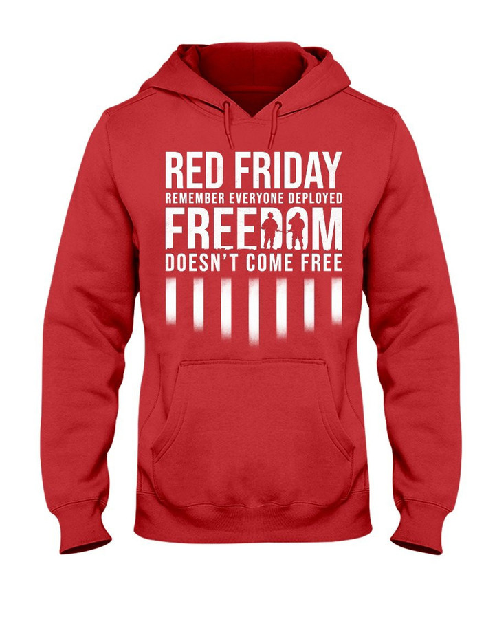 Red Friday Freedom Does Not Come Free - Remember Everyone Deployed - ATMTEE
