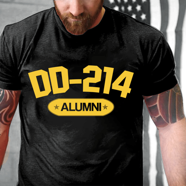 DD-214 ALUMNI, Gift For Veteran T-Shirt - ATMTEE