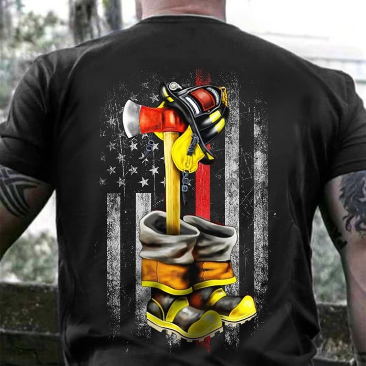 Firefighter Shirt, Firefighter Thin Red Line Shirt T-Shirt KM0608 - ATMTEE
