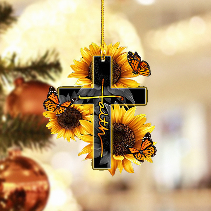 Faith Sunflower Butterfly NI0412020YC Ornaments
