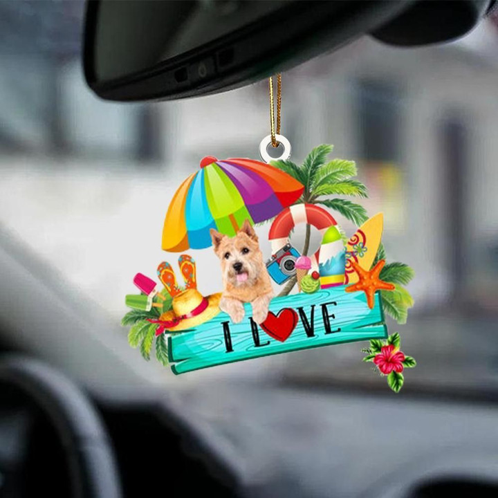 Norwich Terrier I Love Summer YC2012318CL Ornaments