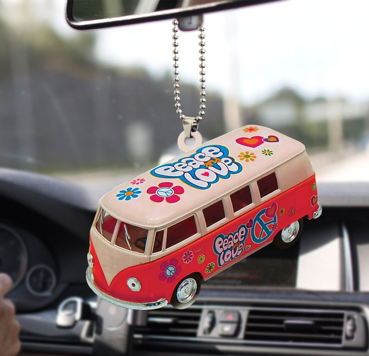 Hippie Peace Love Car NI1101005YR Ornaments