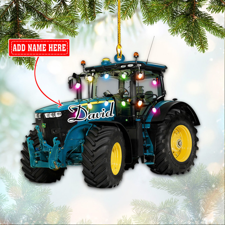 Personalized Tractor Christmas NI1012035YR Ornaments