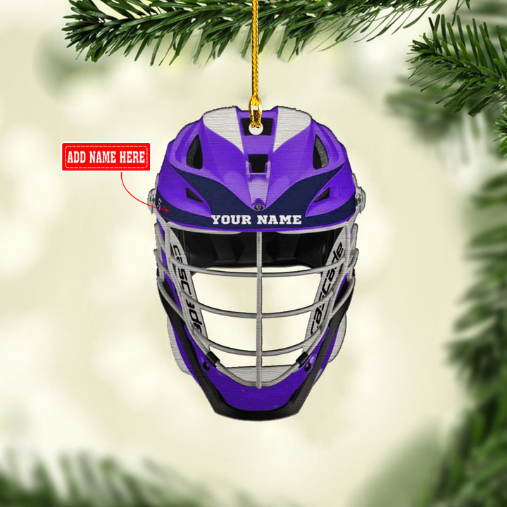Purple Lacrosse Helmet NI0912012XR Ornaments