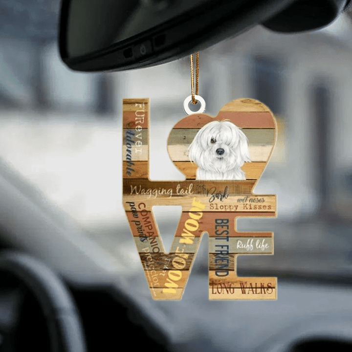 Havanese Love Wood Dog YC2012418CL Ornaments