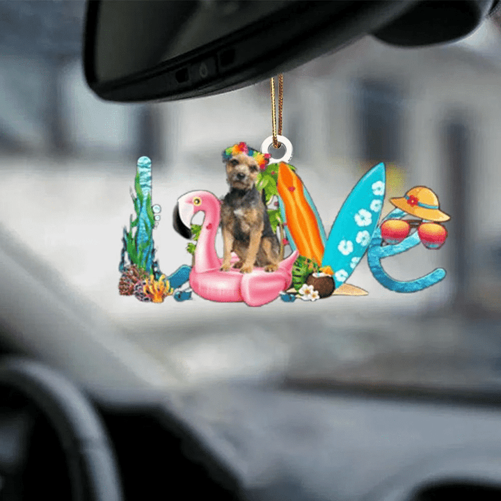 Border Terrier Dog Mom Life YC2012360CL Ornaments