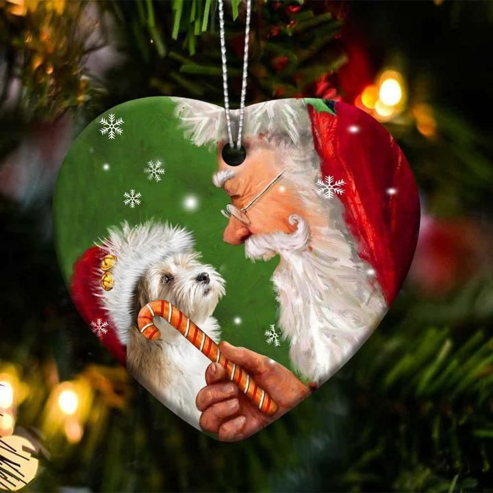 Dog Happy Heart Merry Christmas Havanese YC0611415CL Ornaments