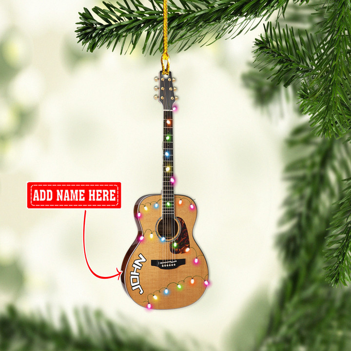 Personalized Acoustic Guitar NI2511016YR Ornaments