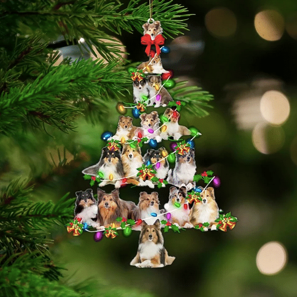 Shetland Sheepdog Christmas YC0811227CL Ornaments