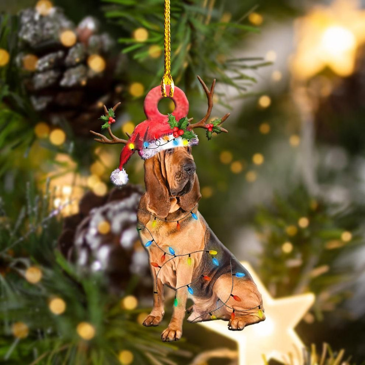 Bloodhound Light Christmas YC0611542CL Ornaments