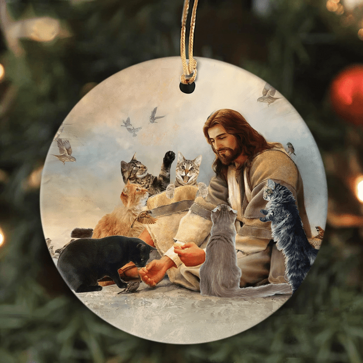 Jesus And The Cats YC0611737CL Ornaments