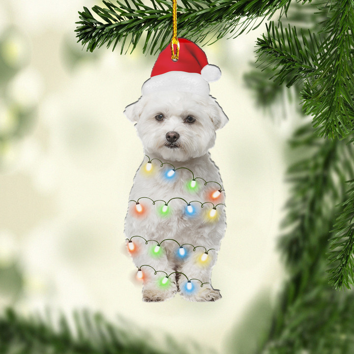 Christmas Bichon Frise Dog XS0611002YC Ornaments