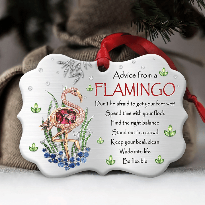 Flamingo Advice YC0711533CL Ornaments, 2D Flat Ornament