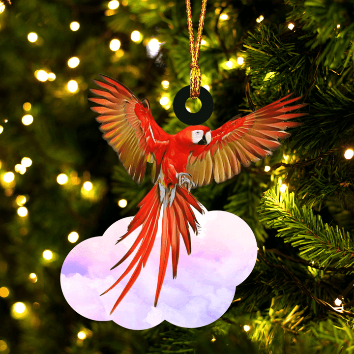 Scarlet Macaw Parrot And Wings YC0611878CL Ornaments