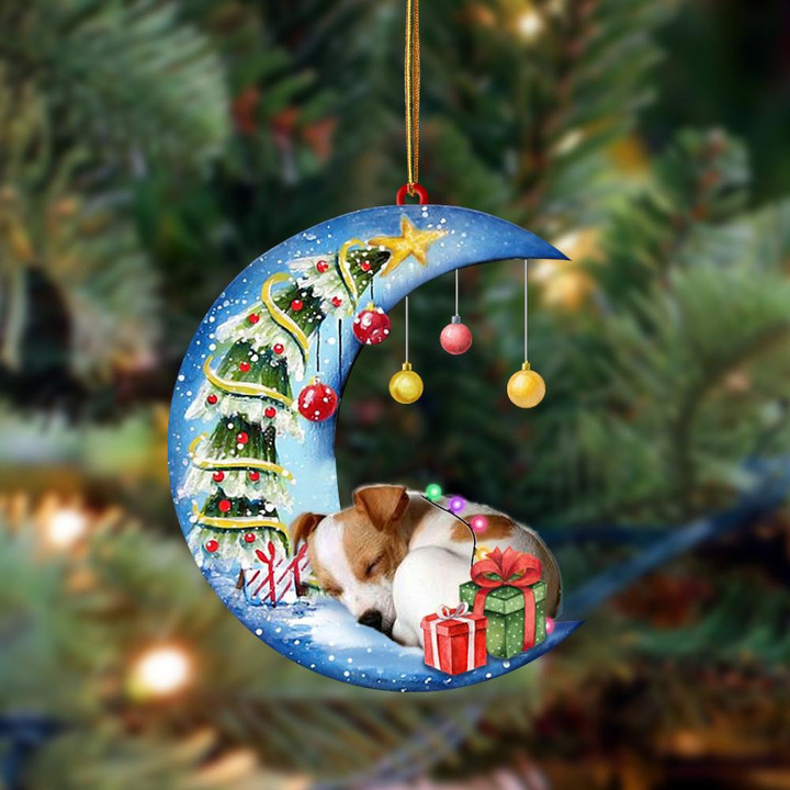 Jack Russell Terrier Sleep On The Moon Christmas YC0711110CL Ornaments