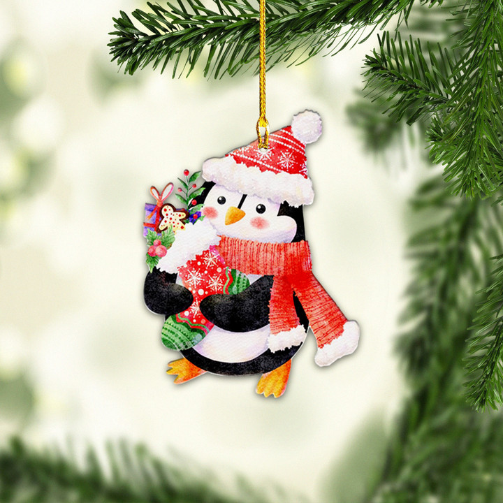 Penguin Christmas NI1211051YR Ornaments, 2D Flat Ornament
