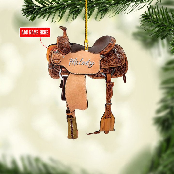 Personalized Horse Saddle Ver 6  NI2611006XR Ornaments, 2D Flat Ornament