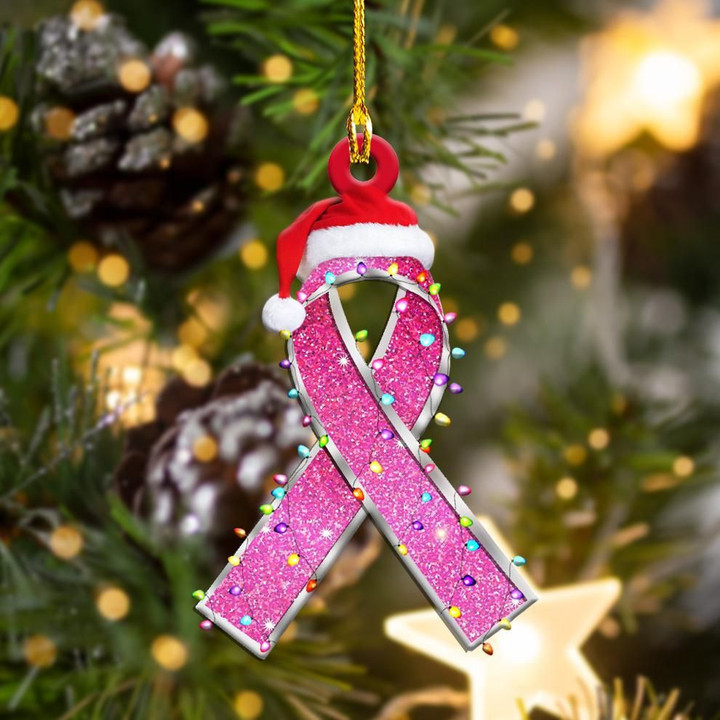 Breast Cancer Christmas Lights YC0611072CL Ornaments