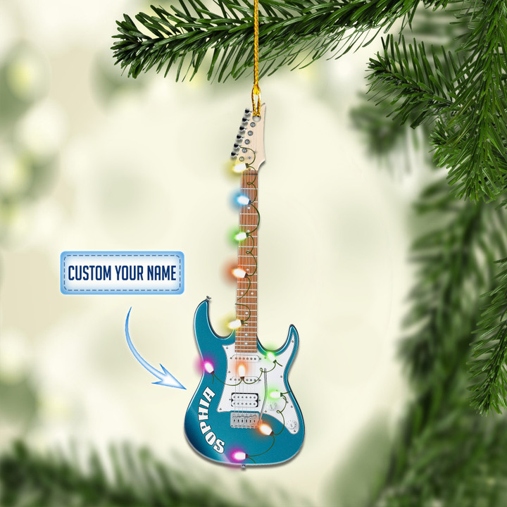 Personalized Electric guitar XS0911007YR Ornaments, 2D Flat Ornament