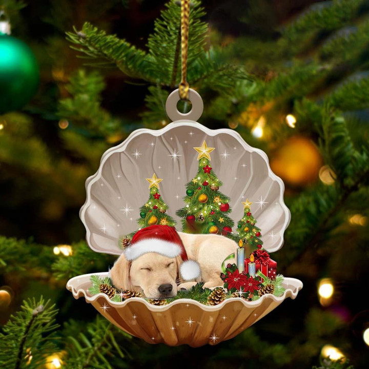 Labrador Retriever Sleeping Pearl In Christmas YC0711237CL Ornaments