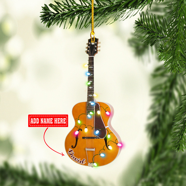 Personalized Guitar NI0212023YC Ornaments, 2D Flat Ornament