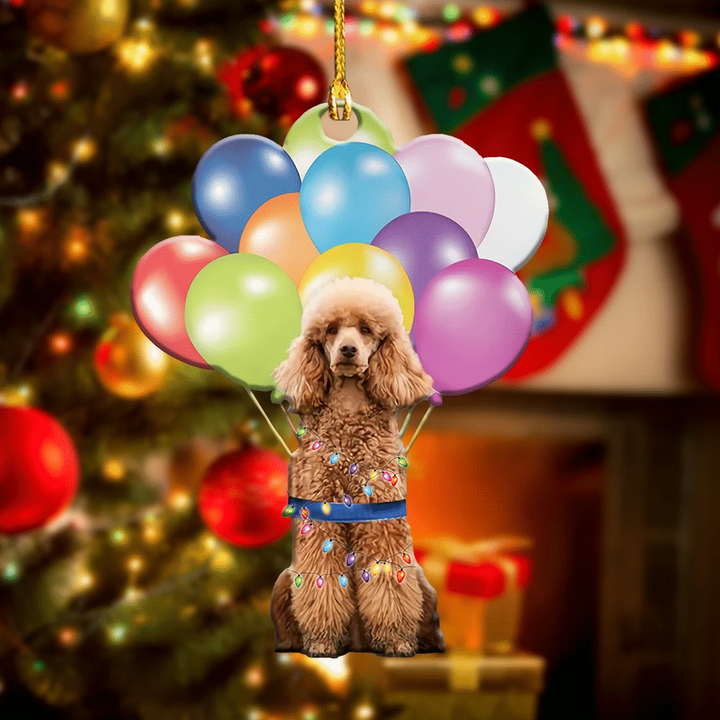 Poodle Flying With Bubbles YC0611543CL Ornaments