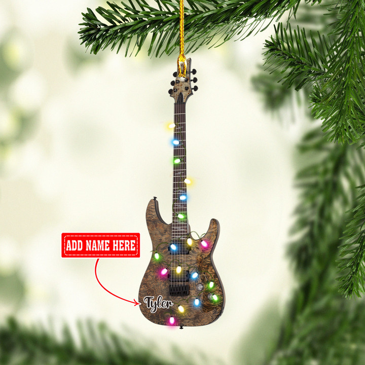 Personalized Guitar NI0212036YC Ornaments, 2D Flat Ornament