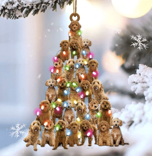 Goldendoodle Christmas YC0811178CL Ornaments
