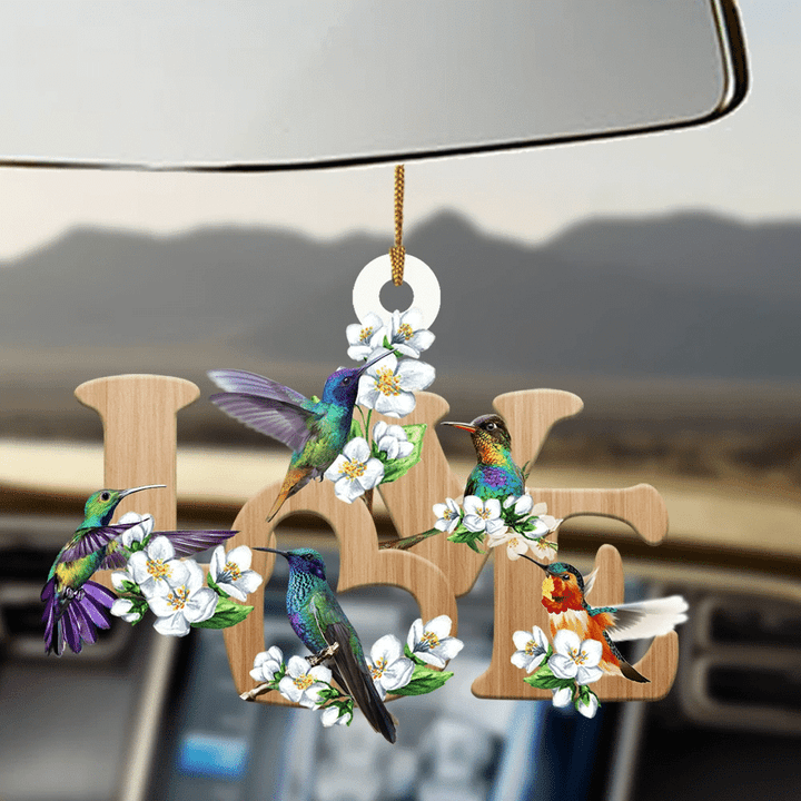 Hummingbird Love Flowers YC0611825CL Ornaments