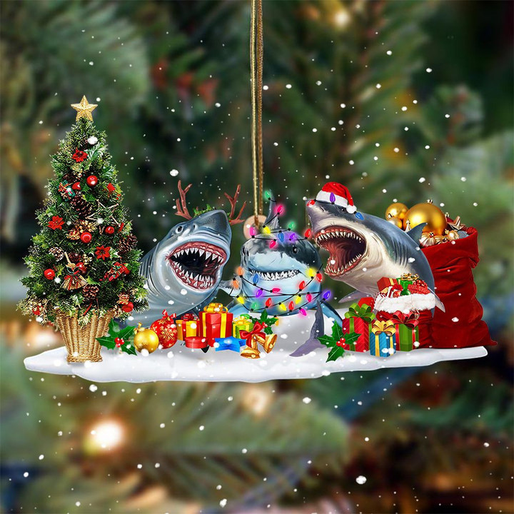 Shark Christmas YC0811608CL Ornaments
