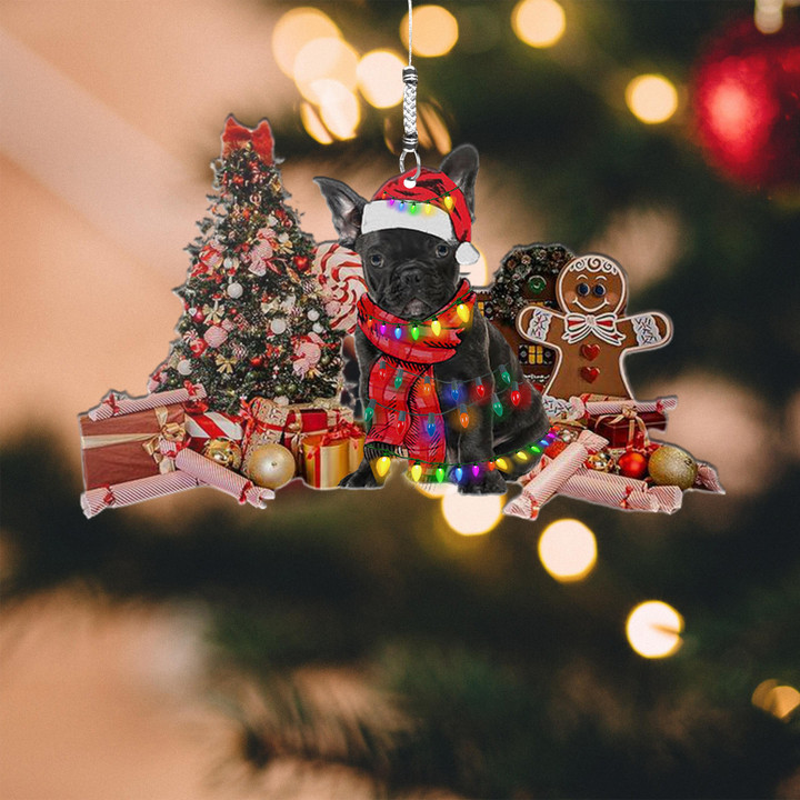 Christmas Black Bulldog NI2710003XR Ornaments