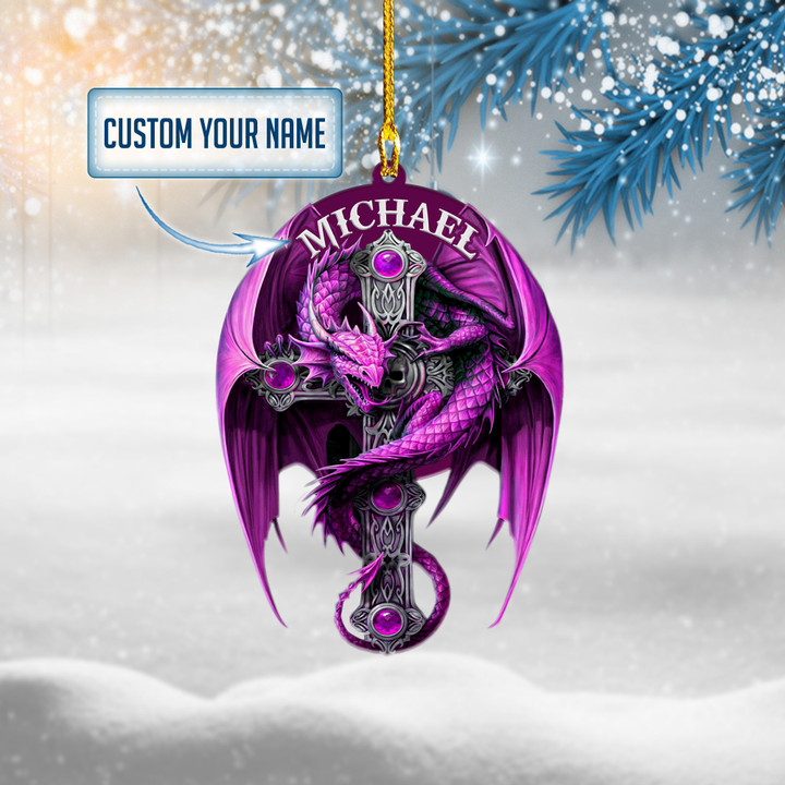 Personalized Dragon Purple XS1111003YI Ornaments