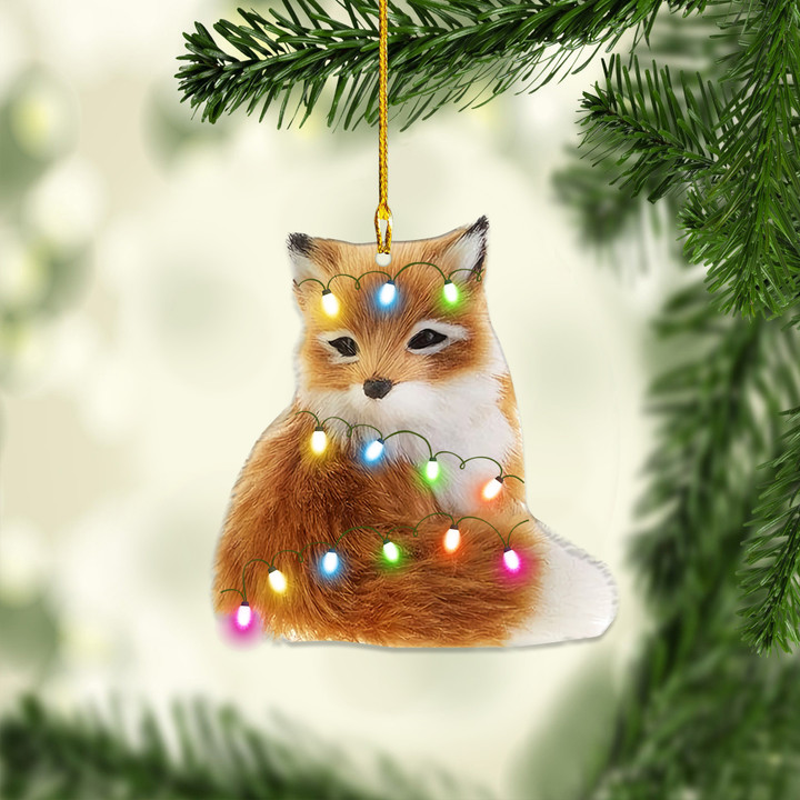 Fox Christmas NI1111001YR Ornaments, 2D Flat Ornament