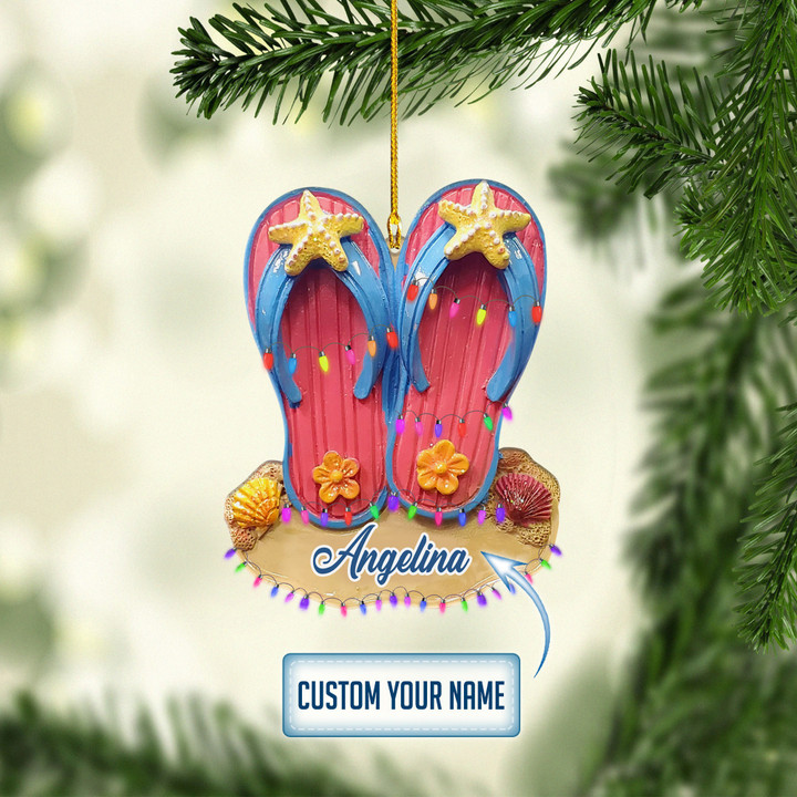 Personalized Flip flop NI0112002YI Ornaments