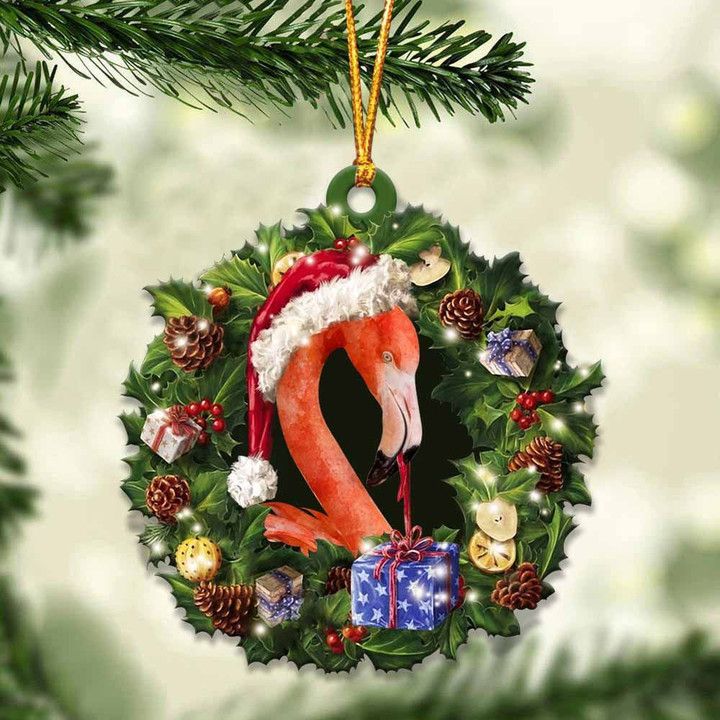 Flamingo And Christmas YC0611800CL Ornaments